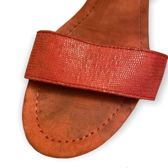 💫4/30 A.N.A Dillon Coral Tassel Tie Wedge Sandals - Picture 7 of 9